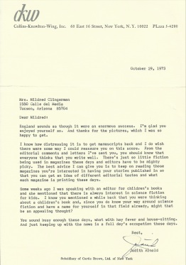 Rejection letter '73